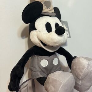 Disney Black and Gray Mickey Mouse Steam Boat Willie